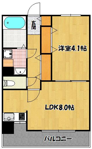 アルティザ博多プレミアの間取り|使いやすい間取りです。