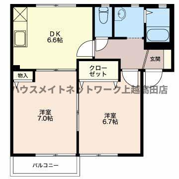 ヴィラクローリスの間取り|間取図