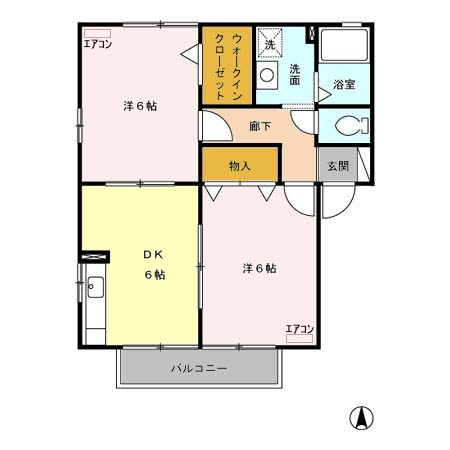 サニーウェル　Ａ/Ｂの間取り