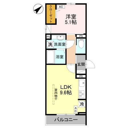 la chance和田町の間取り