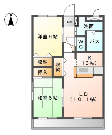 ひまわりの間取り