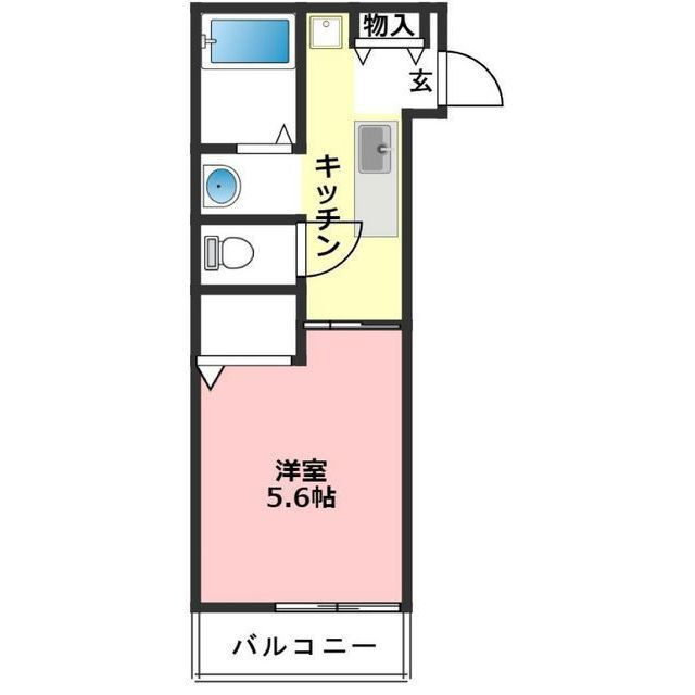 岐阜市則武中３丁目のアパートの間取り
