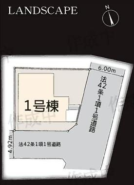 横浜市旭区金が谷２丁目の新築一戸建の区画図|限定1棟の販売です！
お気軽にお問合せ下さい！