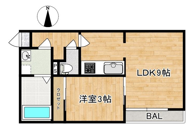 【間取り】 | サンメゾン大橋Ⅱ