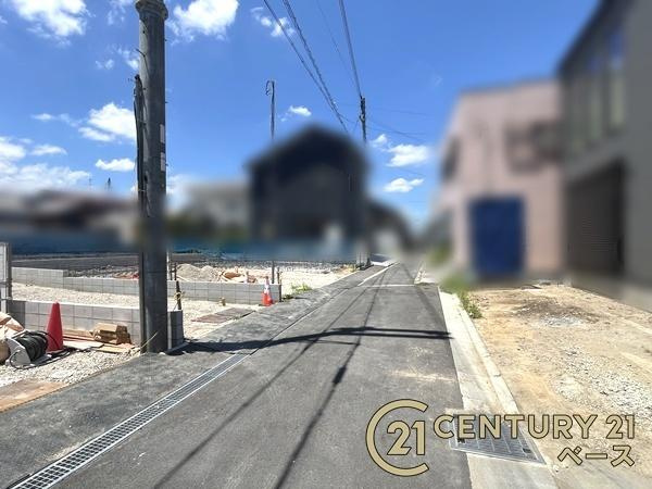 リーブルガーデン服部 ２号棟 ／新築一戸建の前面道路含む現地写真|■現地撮影写真■閑静な住宅地で穏やかな暮らしをスタート！