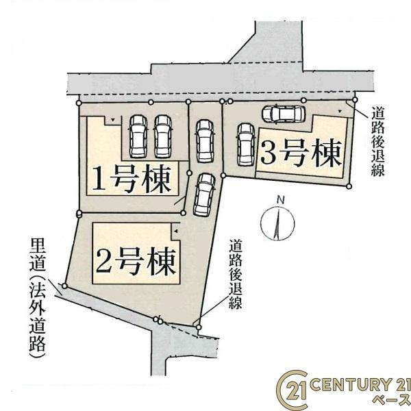 リーブルガーデン服部 １号棟 ／新築一戸建の区画図|■こちらの物件は１号棟です！■