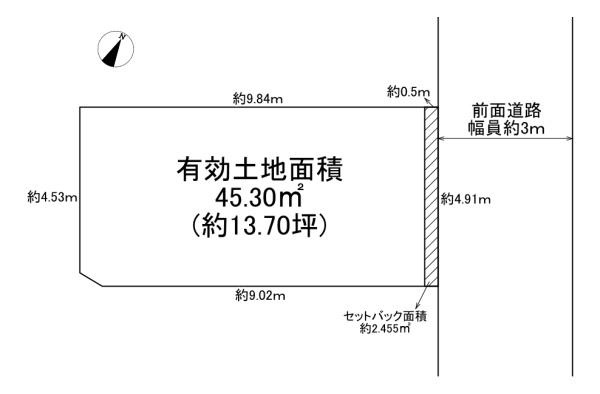 【土地図】 | 大阪市旭区千林2丁目　建築条件無し売土地