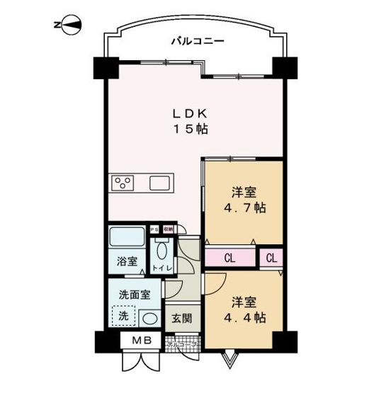 【間取り】 | クリーンピア大津天満704