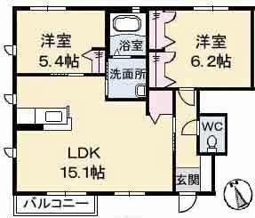 【間取り】 | カーサ・フィオーレ
