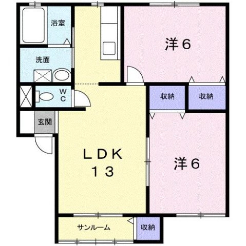 メゾンアルファＣの間取り