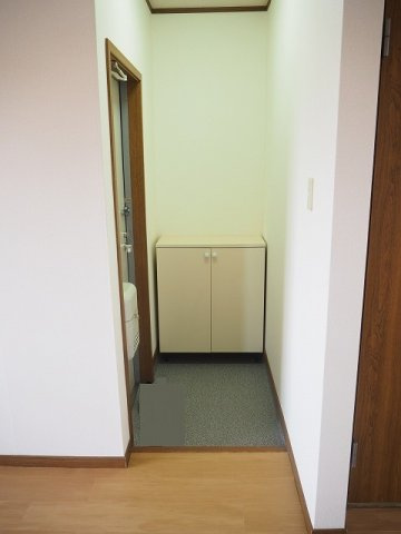メゾンアルファＣの玄関|毎日通る玄関はこちらです