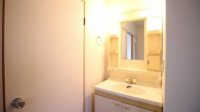 フローラル内藤Ｅの洗面所|スペースが確保できる洗面所です