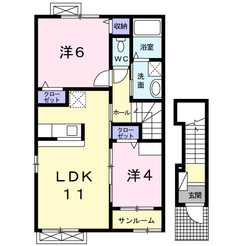 エスターテの間取り