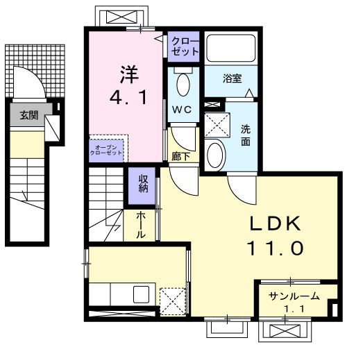 エレガンスの間取り
