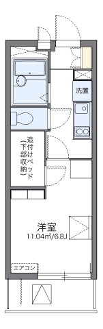 レオパレス岸町の間取り