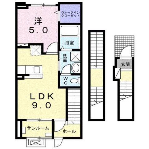 ソレイユの間取り