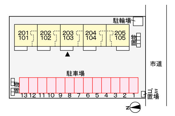 メゾン　サンリットの区画図