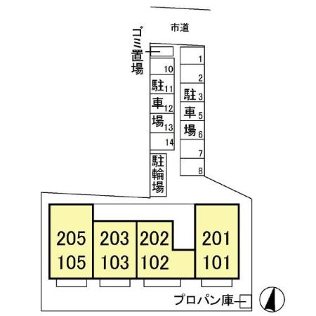 ハウスオブブランカの区画図
