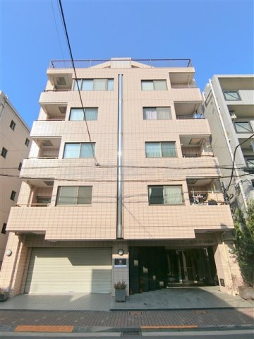 リヴィエール多摩の外観|1990年3月築　RC鉄筋コンクリート造地上6階建てオートロック宅配BOX付賃貸マンション　
東急池上線蓮沼駅と多摩川線矢口渡駅徒歩10分圏内の東京都大田区東矢口1丁目　