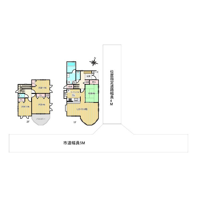 上尾市日の出一丁目　中古戸建ての区画図