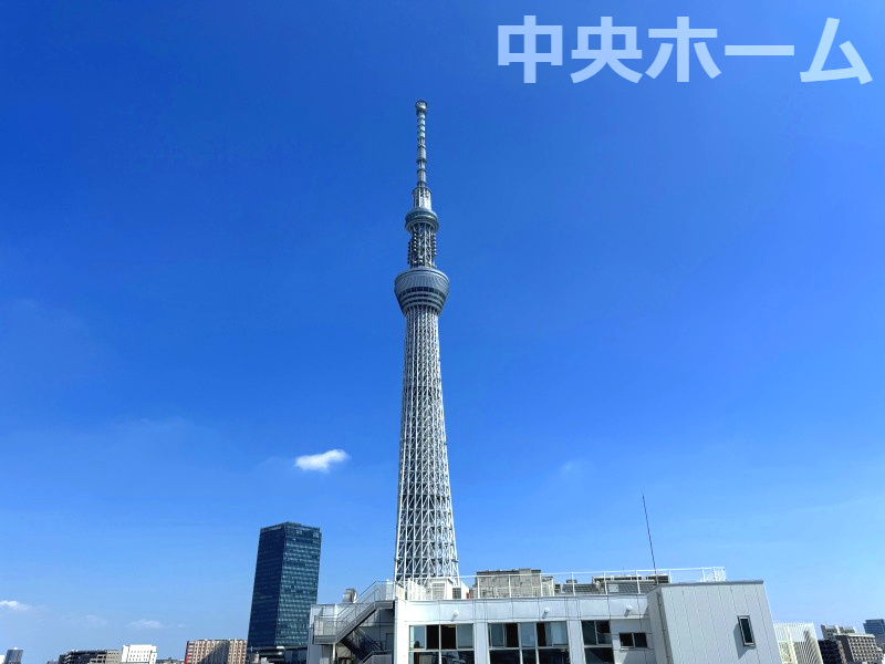 朝日言問マンションの展望|手を伸ばせば、ふれることが出来そうな環境が、そのままインテリアになったような印象です。その豊かな眺望にふさわしい空間には、通風・採光にも優れ、心地よい光と風があふれています