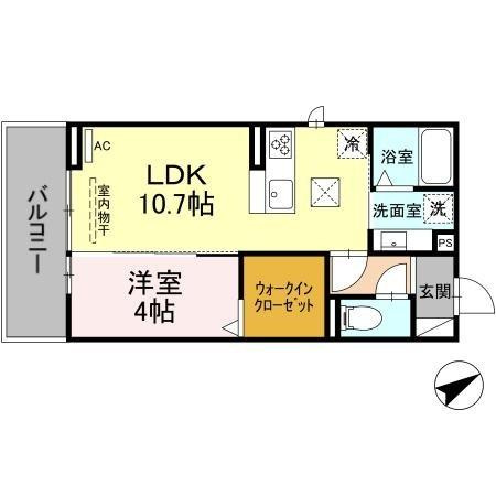 トレンタ氷室の間取り
