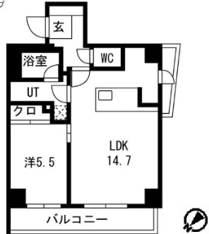 スパシエ幡ヶ谷の間取り