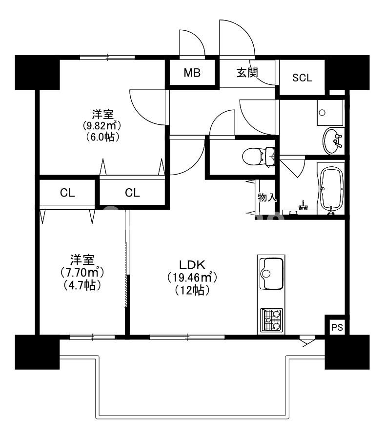 MODERN PALAZZO 博多デュオグランデEastの間取り