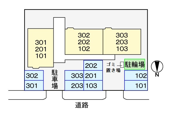 Ｔ．レックスの区画図