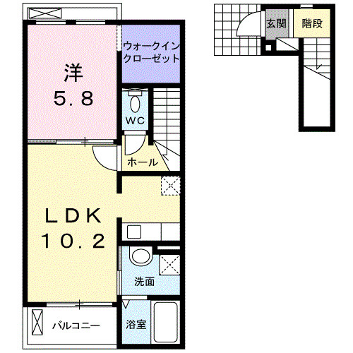エスマルテ　Ａ棟の間取り