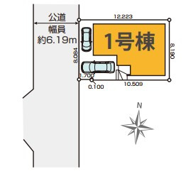 川越市中台2期　全1棟　新築戸建の区画図