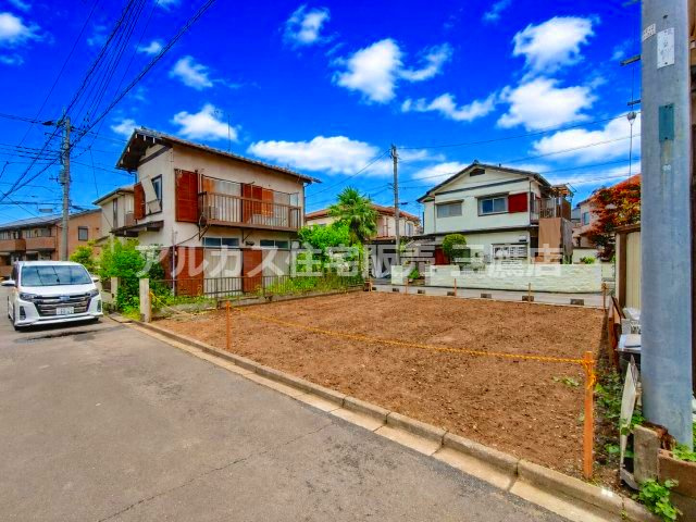 川越市大字小ケ谷 川越線 西川越駅 売地の前面道路含む現地写真