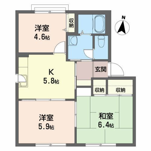 コンフォルタ藤沢町 Ｄの間取り