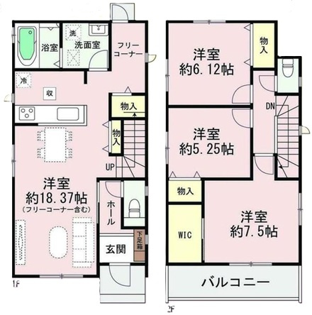 加古川市加古川町大野514番B号棟の間取り|B号棟