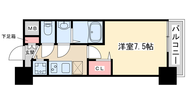 【間取り】 | ディームス江坂