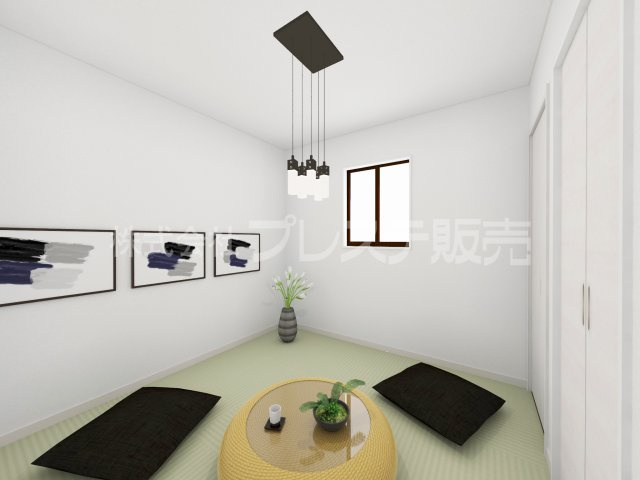 生駒市萩原町の新築一戸建 全３区画の和室|１号地和洋室完成イメージ／ゆったりとくつろげる和洋室です♪
