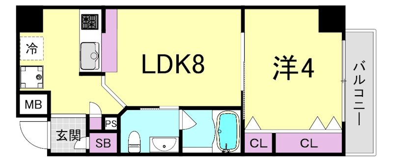 アドーラブル船場の間取り