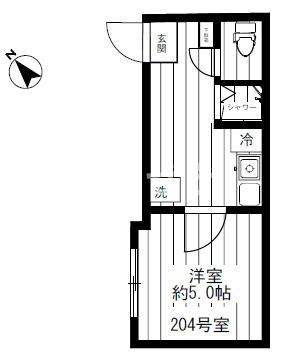 Ｇｌａｓｓｙ横浜の間取り