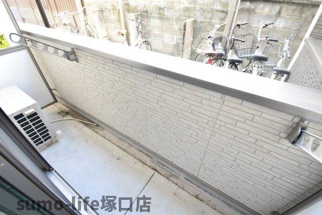 エルスタンザ塚口本町のバルコニー