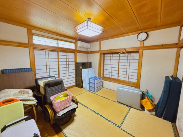勿来町窪田大槻 陽当たり良好 中古平屋中古住宅 3LDK＋納戸 不動産プラスの和室|6帖和室です。お荷物のお片づけとハウスクリーニングを行います。