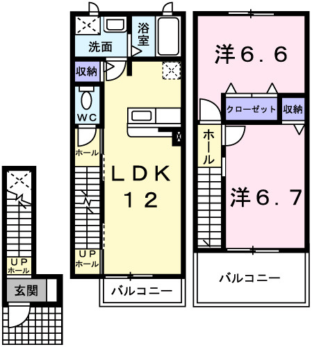 エステ・スールの間取り
