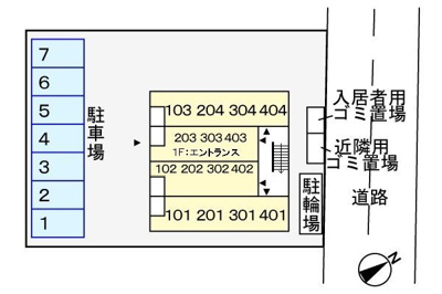 【駐車場】 | 一刻館北