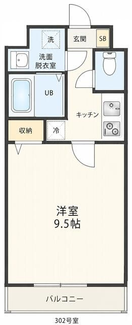 Ｃｏｍｆｏｒｔａｂｌｅ緑が丘の間取り