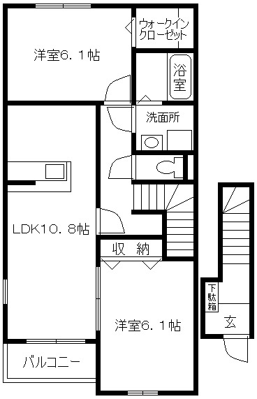 メゾン雅の間取り