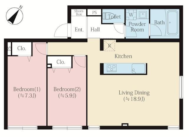 MAISON　YUTENJIの間取り
