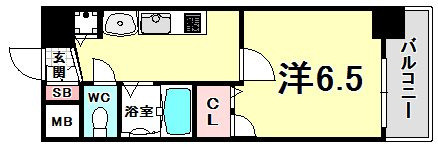 Citta　Vista神戸下山手通の間取り