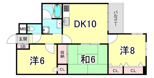 ミストラル芦屋東山の間取り