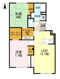 北仁川シティーハイツの間取り