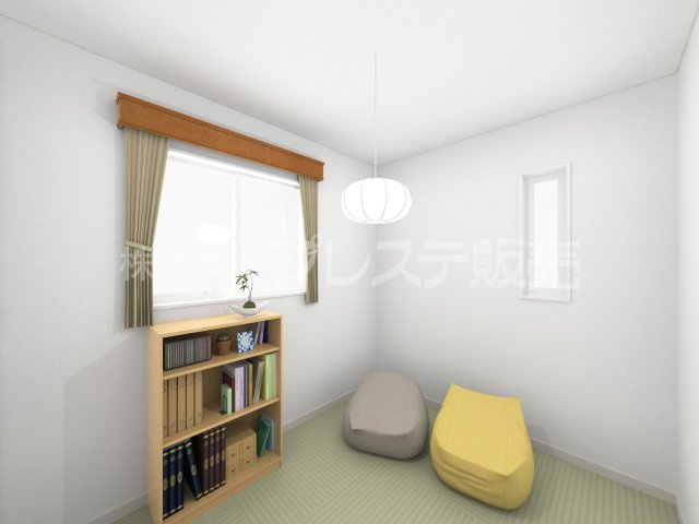 生駒市萩原町の新築一戸建 全３区画の和室|３号地和洋室完成イメージ／ゆったりとくつろげる和洋室です♪
