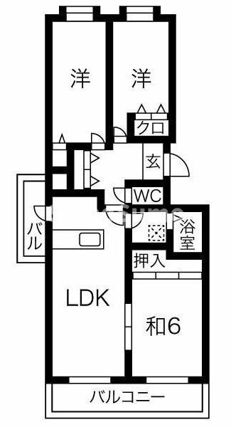 メービウス妙法寺の間取り